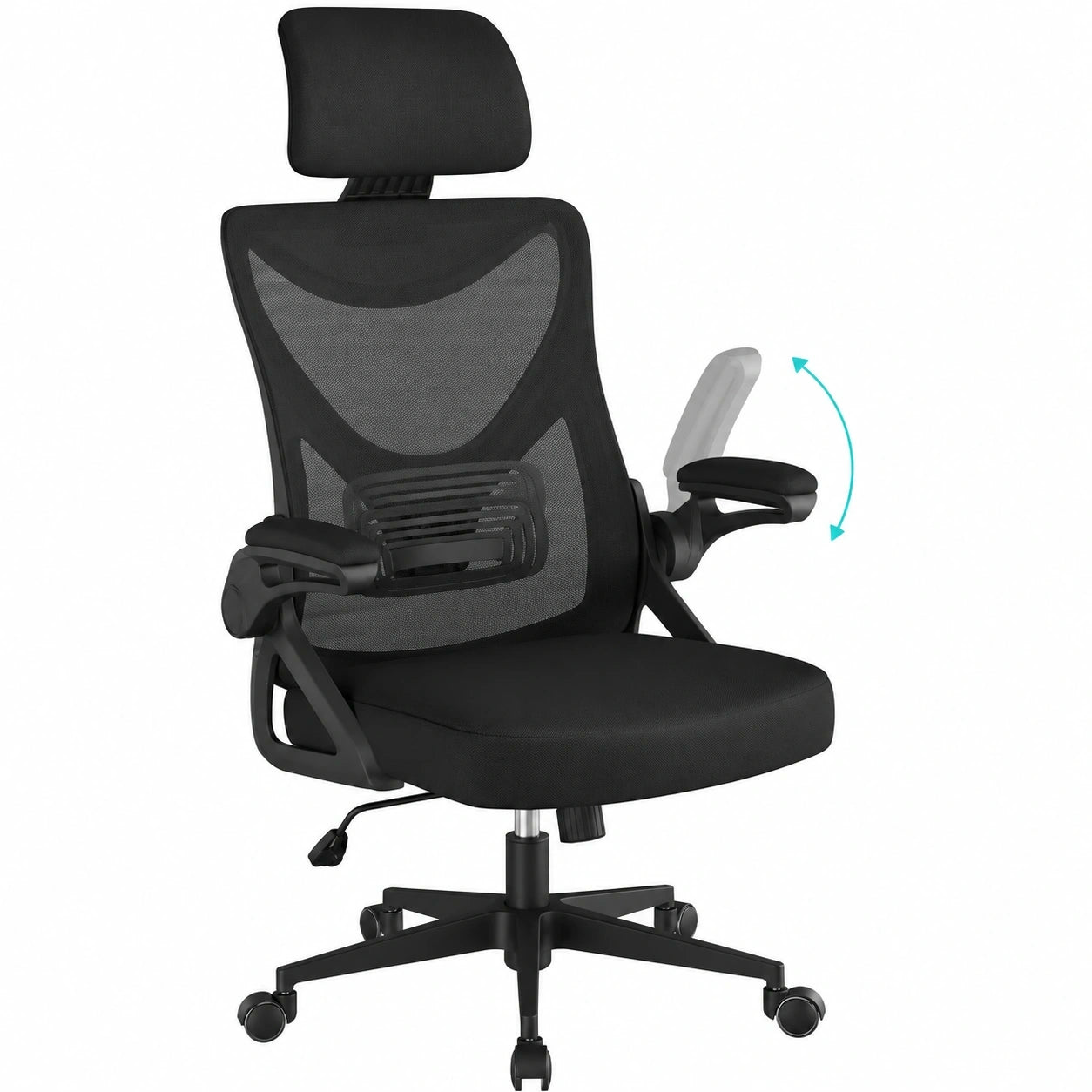 chaise-de-bureau-ergonomique-dossier-haut-maille-accoudoirs-relevables-tgvfbo3531zh